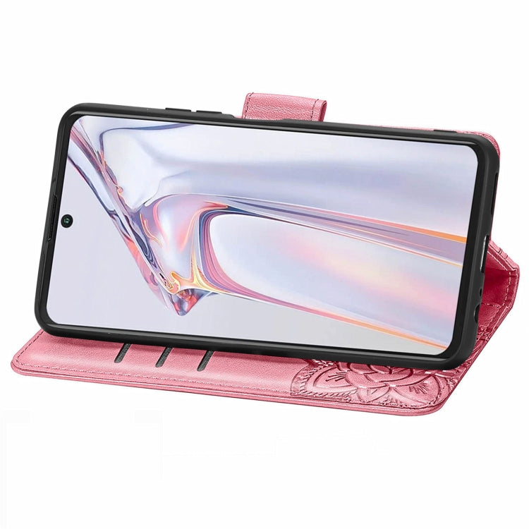 For Blackview A100 Butterfly Love Flower Embossed Horizontal Flip Leather Case with Holder & Card Slots & Wallet & Lanyard(Pink) - More Brand by buy2fix | Online Shopping UK | buy2fix