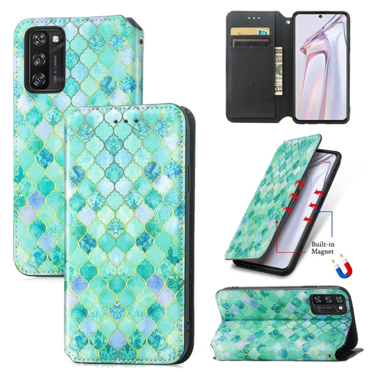 For Blackview A100 Colorful Magnetic Horizontal Flip PU Leather Case with Holder & Card Slot & Wallet(Emerald) - More Brand by buy2fix | Online Shopping UK | buy2fix
