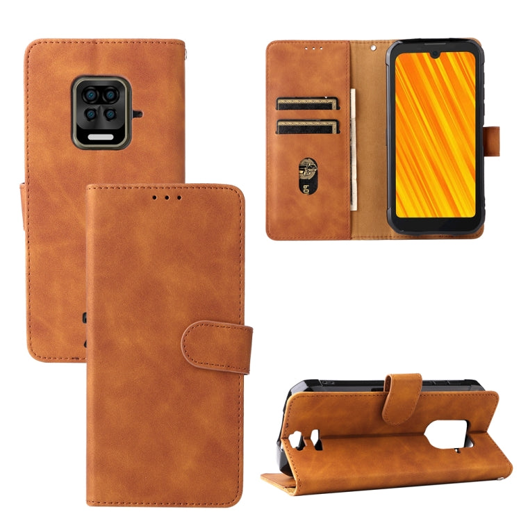 For Doogee S59 / S59 Pro Solid Color Skin Feel Magnetic Buckle Horizontal Flip Calf Texture PU Leather Case with Holder & Card Slots & Wallet(Brown) - More Brand by buy2fix | Online Shopping UK | buy2fix