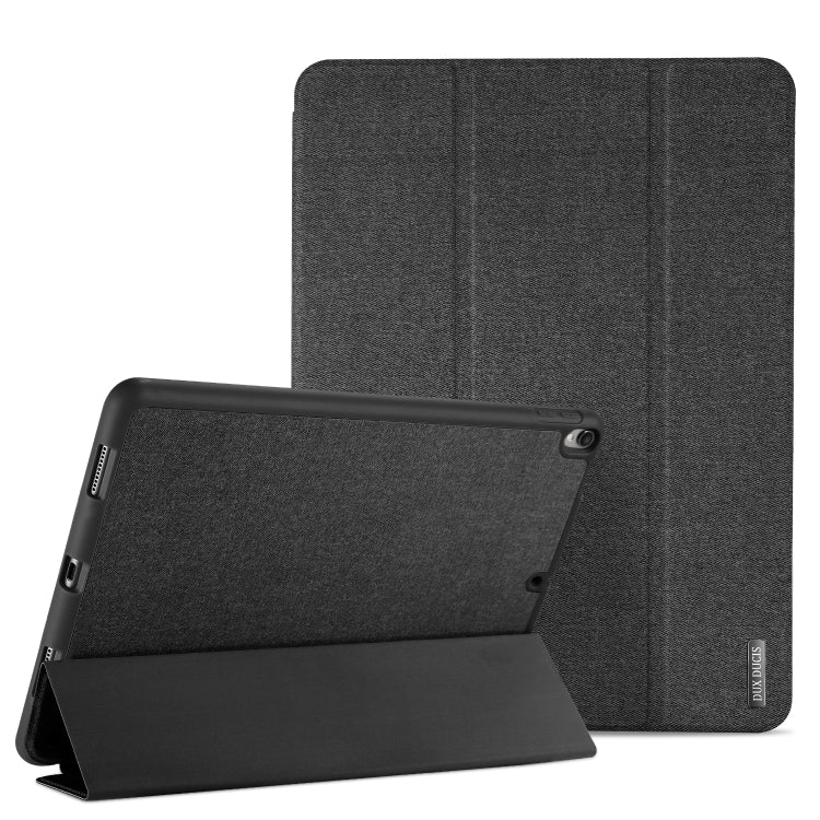 DUX DUCIS Domo Series Horizontal Flip Magnetic TPU + PU Leather Tablet Case with Three-folding Holder & Pen Slot For iPad Pro 12.9 inch 2017(Black) - iPad Pro 12.9 inch Cases by DUX DUCIS | Online Shopping UK | buy2fix