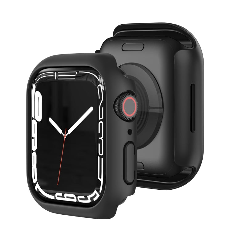 Shockproof TPU Protective Case For Apple Watch Series 9 / 8 / 7 45mm(Black) - Watch Cases by buy2fix | Online Shopping UK | buy2fix