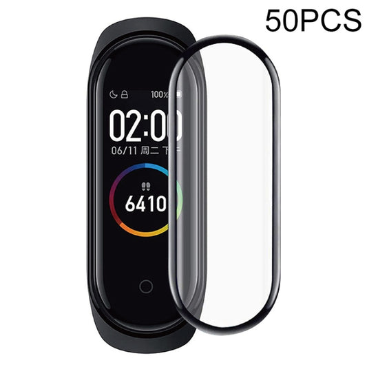 50 PCS For Xiaomi Mi Band 6 / 5 / 4 Composite Silk Screen Film Smart Watch Protective Film - Screen Protector by buy2fix | Online Shopping UK | buy2fix