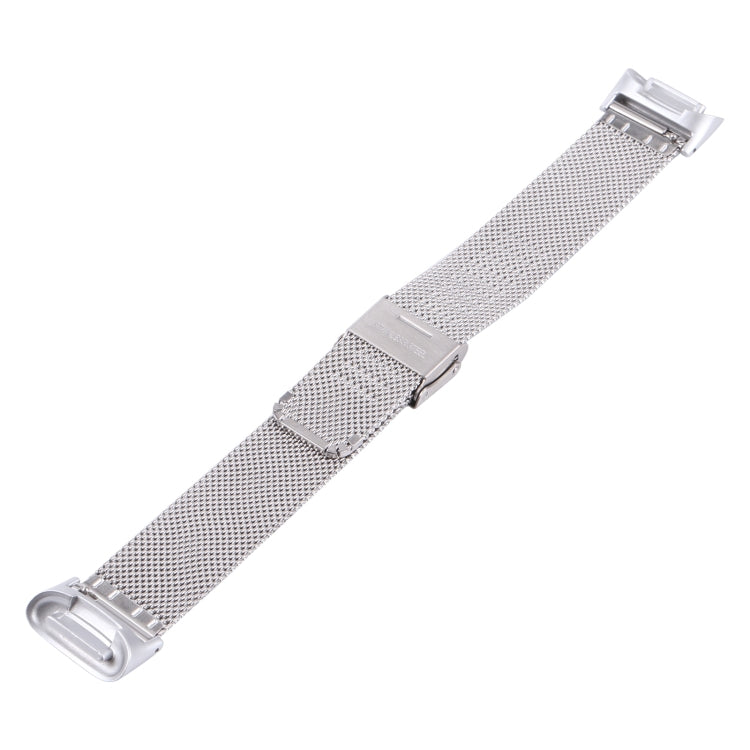 For Fitbit Charge 5 Milan Steel Double Buckles Strap Watch Band(Silver) - Watch Bands by buy2fix | Online Shopping UK | buy2fix