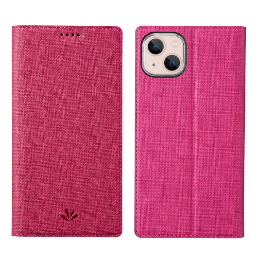For iPhone 13 mini ViLi DMX Series Shockproof Magsafe Magnetic Horizontal Flip Leather Phone Case (Rose Red) - iPhone 13 mini Cases by ViLi | Online Shopping UK | buy2fix