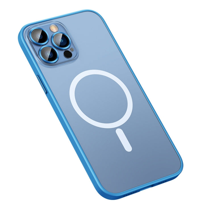 For iPhone 13 Pro Max MagSafe Matte Phone Case (Sierra Blue) - iPhone 13 Pro Max Cases by buy2fix | Online Shopping UK | buy2fix