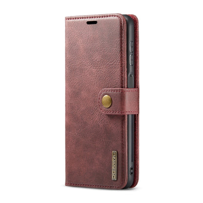 For Samsung Galaxy A13 5G DG.MING Crazy Horse Texture Detachable Magnetic Leather Phone Case(Red) - Galaxy Phone Cases by DG.MING | Online Shopping UK | buy2fix