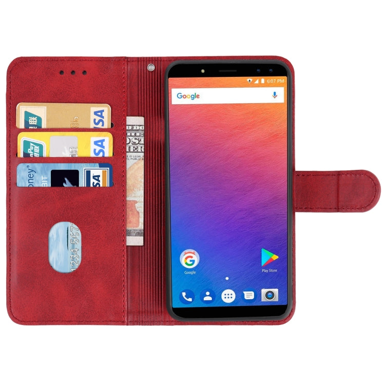 Leather Phone Case For Ulefone Power 3 / Power 3S(Red) - Ulefone Cases by buy2fix | Online Shopping UK | buy2fix