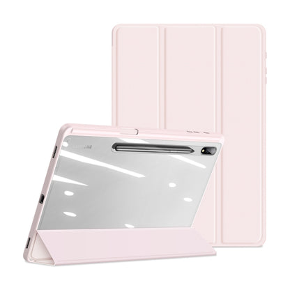 For Samsung Galaxy Tab S8/S7 DUX DUCIS TOBY Series Horizontal Flip Tablet Case(Pink) - Galaxy Tab S8 Cases by DUX DUCIS | Online Shopping UK | buy2fix