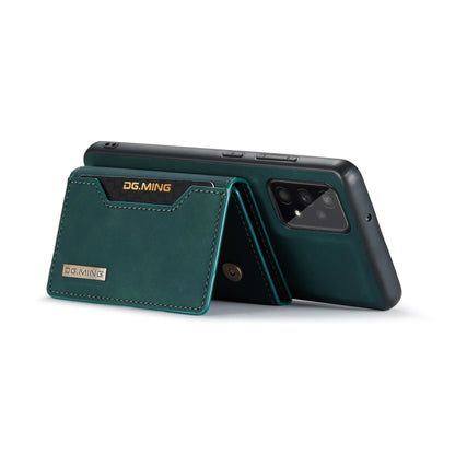 For Samsung Galaxy A53 5G DG.MING M2 Series 3-Fold Multi Card Bag Phone Case(Green) - Galaxy Phone Cases by DG.MING | Online Shopping UK | buy2fix