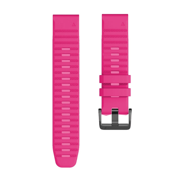 For Garmin Fenix 7 Silicone Watch Band(Pink) - Watch Bands by buy2fix | Online Shopping UK | buy2fix