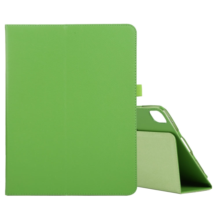 For iPad Air 13 2025 / 2024 / iPad Pro 12.9 2022 / 2021 / 2020 / 2018 Litchi Texture Solid Color Leather Tablet Case(Green) - iPad Pro 12.9 (2022/2021) Cases by buy2fix | Online Shopping UK | buy2fix