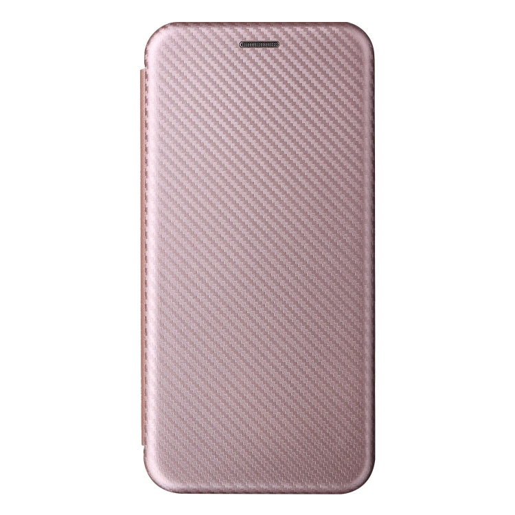 For Blackview A55 Carbon Fiber Texture Horizontal Flip PU Phone Case(Pink) - More Brand by buy2fix | Online Shopping UK | buy2fix