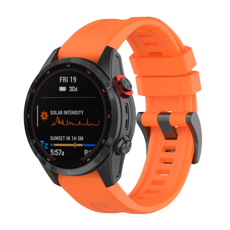 For Garmin Fenix 7S Quick Release Silicone Watch Band(Orange) - Watch Bands by buy2fix | Online Shopping UK | buy2fix