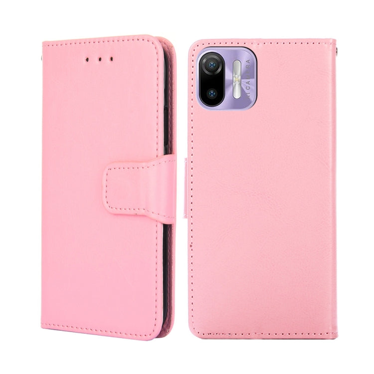 For Ulefone Note 6 / Note 6P Crystal Texture Leather Phone Case(Pink) - Ulefone Cases by buy2fix | Online Shopping UK | buy2fix