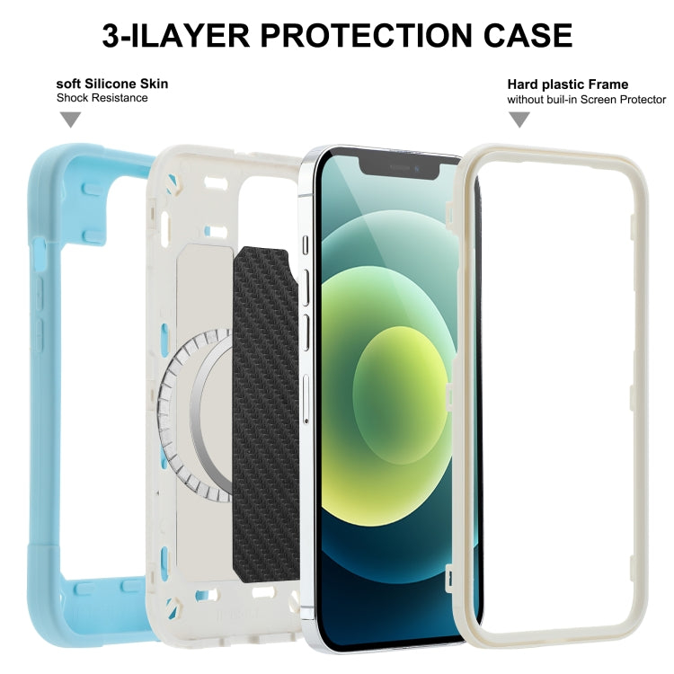 For iPhone 12 / 12 Pro Colorful Magsafe Magnetic Phone Case(Ice Blue) - iPhone 12 / 12 Pro Cases by buy2fix | Online Shopping UK | buy2fix