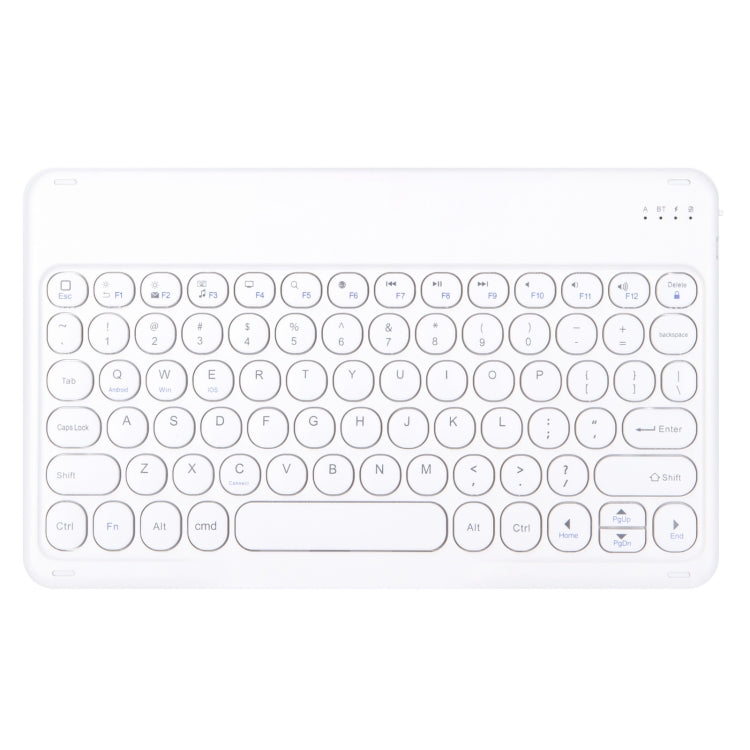 X4 Universal Round Keys Panel Spray Color Bluetooth Keyboard(White) - Universal Keyboard by buy2fix | Online Shopping UK | buy2fix