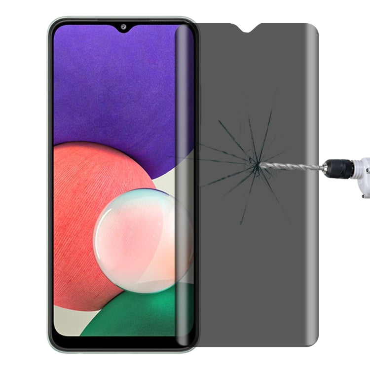 Full Cover Anti-peeping Tempered Glass Film For Samsung Galaxy A22 5G - Galaxy Tempered Glass by buy2fix | Online Shopping UK | buy2fix