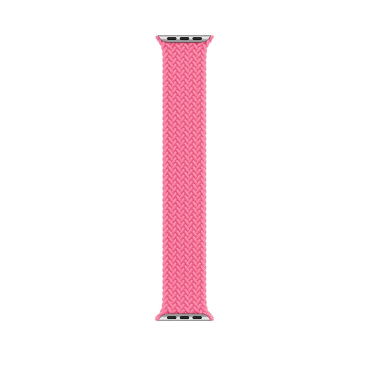 150mm Nylon Braided Watch Band For Apple Watch Ultra 49mm&Watch Ultra 2 49mm / Series 9&8&7 45mm / SE 3&SE 2&6&SE&5&4 44mm / 3&2&1 42mm (Pink) - Watch Bands by buy2fix | Online Shopping UK | buy2fix