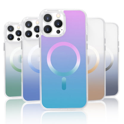 For iPhone 12 Pro Gradient Magsafe Magnetic Phone Case(Pink Blue) - iPhone 12 / 12 Pro Cases by buy2fix | Online Shopping UK | buy2fix