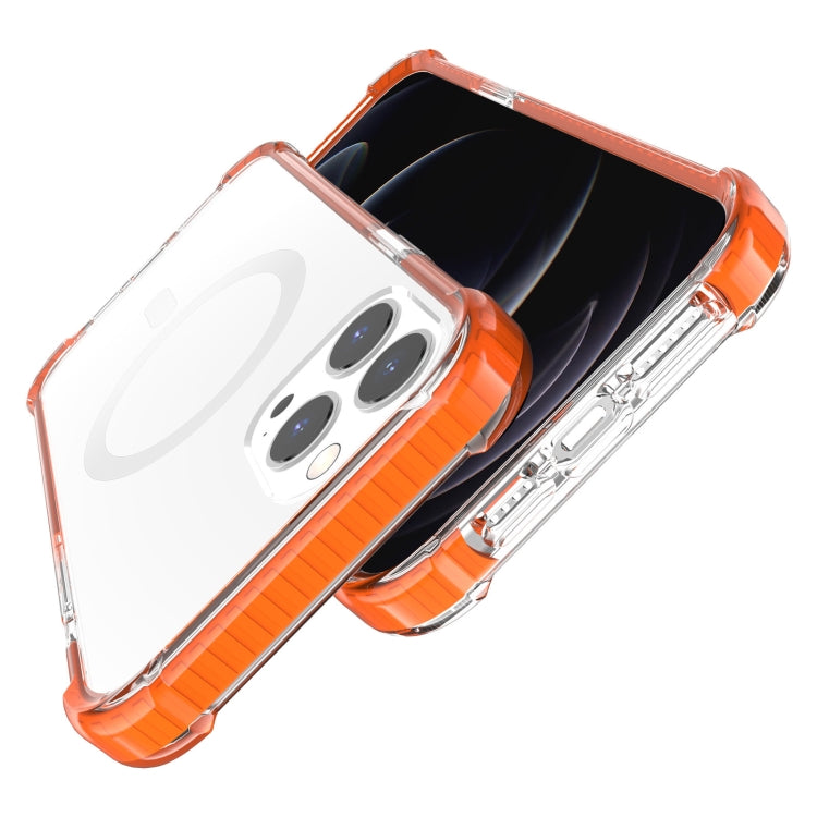 For iPhone 13 Pro Magsafe Magnetic Acrylic Shockproof Phone Case (Orange) - iPhone 13 Pro Cases by buy2fix | Online Shopping UK | buy2fix