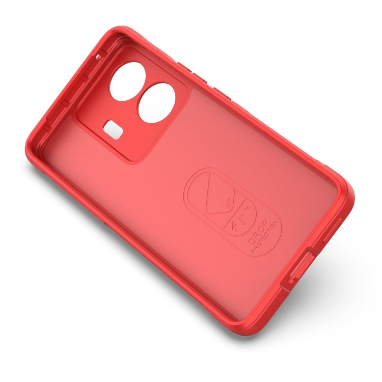 For vivo s15e Magic Shield TPU + Flannel Phone Case(Red) - vivo Cases by buy2fix | Online Shopping UK | buy2fix