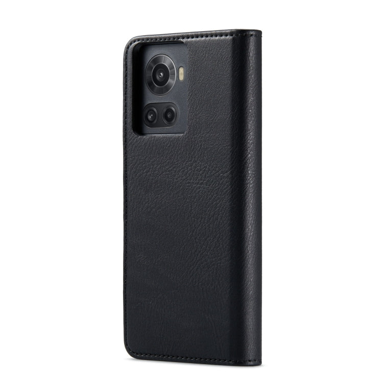 For OnePlus Ace & 10R DG.MING Crazy Horse Texture Detachable Magnetic Leather Phone Case(Black) - OnePlus Cases by DG.MING | Online Shopping UK | buy2fix