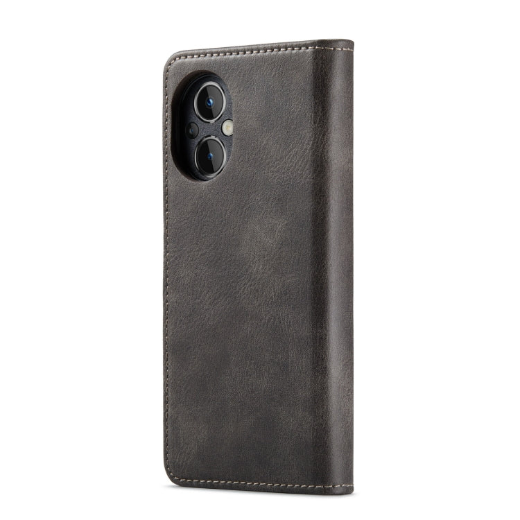 For OnePlus Nord N20 5G DG.MING Crazy Horse Texture Detachable Magnetic Leather Phone Case(Grey) - OnePlus Cases by DG.MING | Online Shopping UK | buy2fix