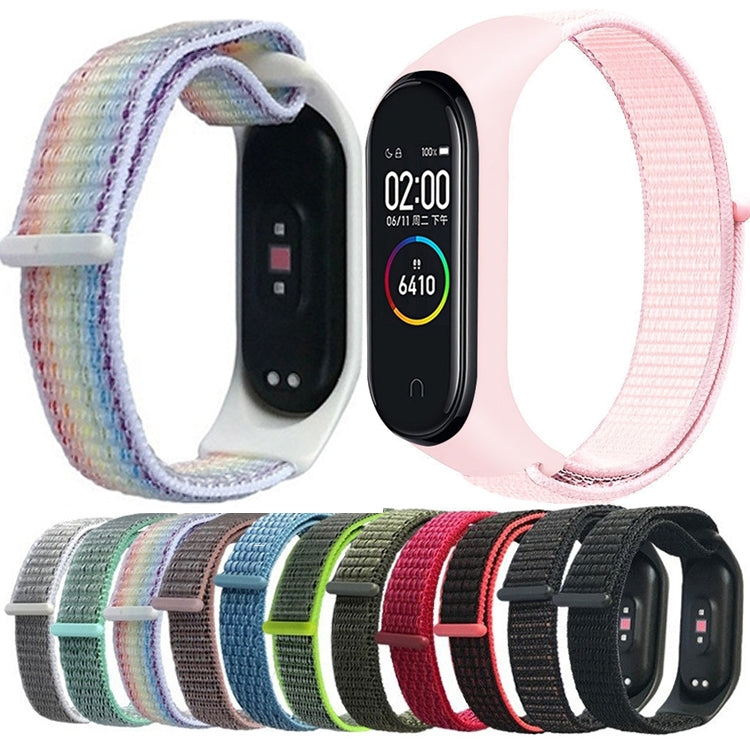 For Xiaomi Mi Band 7 Nylon Weave Watch Band(China Red) - Watch Bands by buy2fix | Online Shopping UK | buy2fix