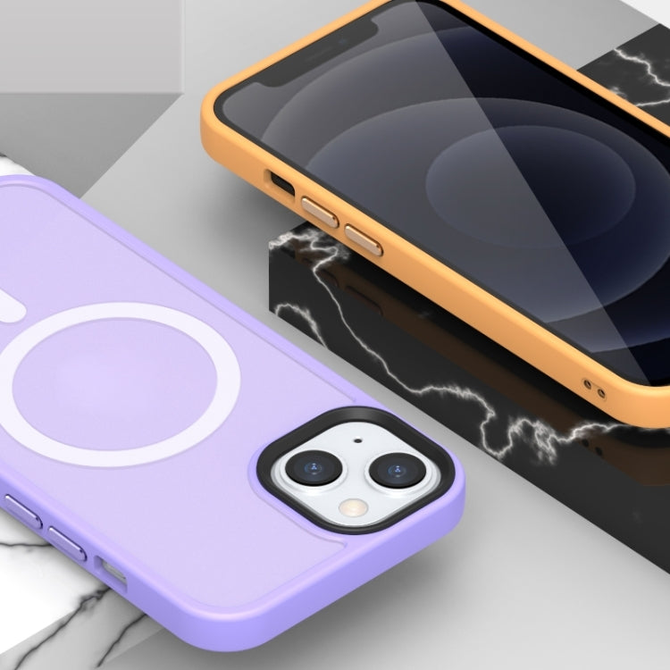 For iPhone 14 Plus Magsafe Magnetic Phone Case (Light Purple) - iPhone 14 Plus Cases by buy2fix | Online Shopping UK | buy2fix