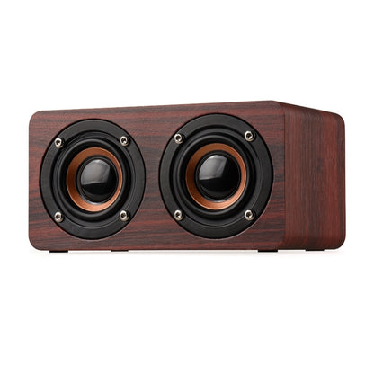 W5+ Wooden Wireless Bluetooth Speaker(Mahogany) - Desktop Speaker by buy2fix | Online Shopping UK | buy2fix