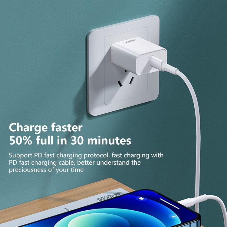 REMAX RP-U70 Jane Series 20W USB-C/Type-C PD Fast Charger, Specification:CN Plug(White) - USB Charger by REMAX | Online Shopping UK | buy2fix