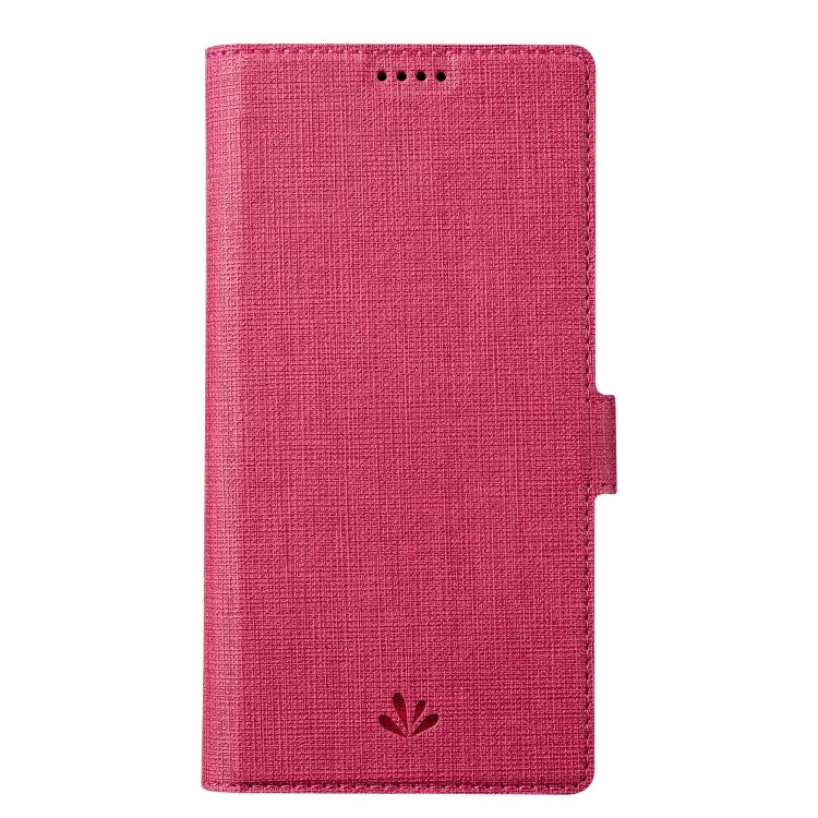 For iPhone 14 ViLi K Series Dual-side Buckle Magsafe Leather Phone Case (Rose Red) - iPhone 14 Cases by ViLi | Online Shopping UK | buy2fix