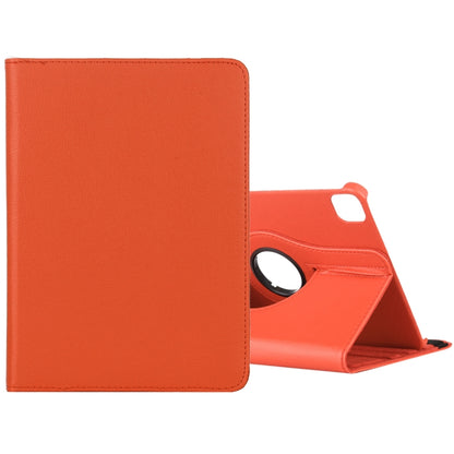 For iPad Air 13 2024 / iPad Pro 12.9 2022 / 2021 / 2020 Litchi Texture Horizontal Flip 360 Degrees Rotation Leather Tablet Case with Holder(Orange) - iPad Pro 12.9 (2022/2021) Cases by buy2fix | Online Shopping UK | buy2fix