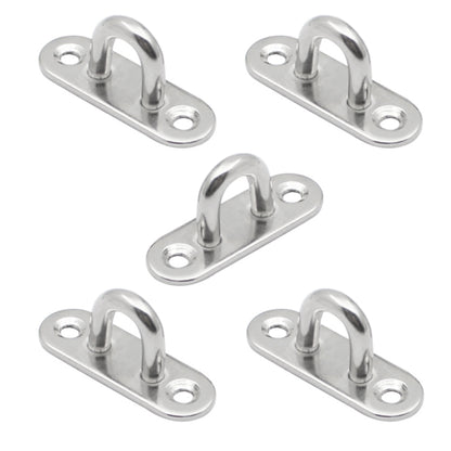 5 PCS 5mm 316 Stainless Steel Ship Oval Door Hinges Buckle - Marine Accessories & Parts by buy2fix | Online Shopping UK | buy2fix
