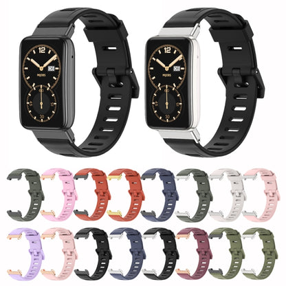 For Xiaomi Mi Band 7 Pro Mijobs Flat Hole TPU Watch Band(Black) - Watch Bands by MIJOBS | Online Shopping UK | buy2fix