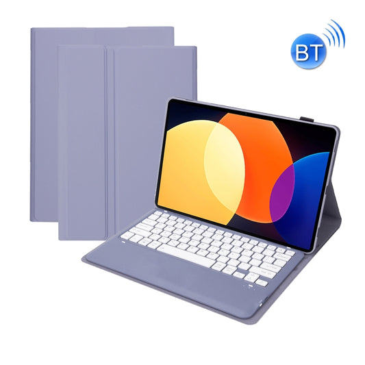 A0N4 Detachable Sheep Pattern TPU Bluetooth Keyboard Tablet Leather Case For Xiaomi Pad 5 Pro 12.4(Purple) - More Tablet Cases by buy2fix | Online Shopping UK | buy2fix