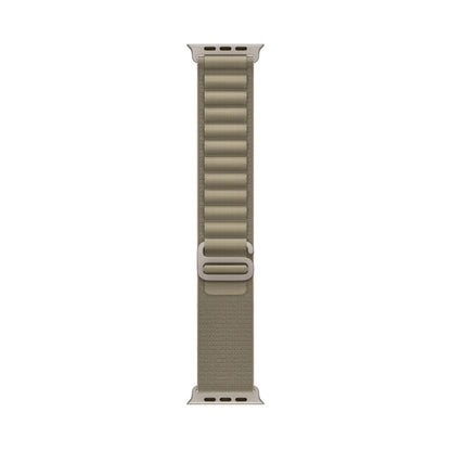 Nylon Loop Watch Band For Apple Watch 46mm / 49mm / 45mm / 44mm(Olive) - Watch Bands by buy2fix | Online Shopping UK | buy2fix