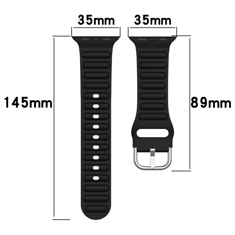 Ocean Ripple Watch Band For Apple Watch Series 8&7 45mm / SE 2&6&SE&5&4 44mm(Lilac) - Watch Bands by buy2fix | Online Shopping UK | buy2fix