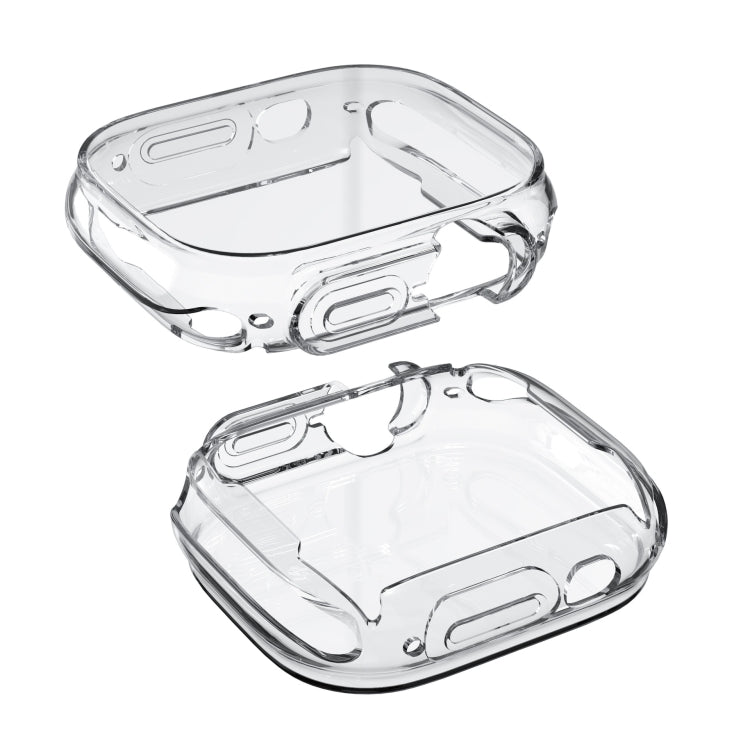 All-inclusive Transparent TPU Protective Case For Apple Watch Ultra 49mm / Apple Watch Ultra 2 49mm - Watch Cases by buy2fix | Online Shopping UK | buy2fix