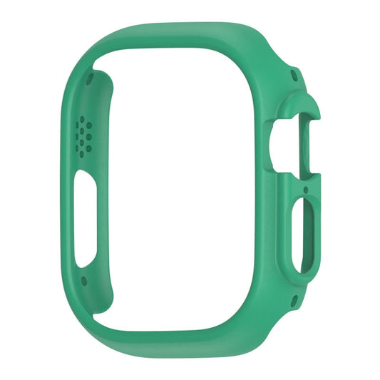 For Apple Watch Ultra 49mm PC Hollow Electroplating Protective Case(Light Green) - Watch Cases by buy2fix | Online Shopping UK | buy2fix