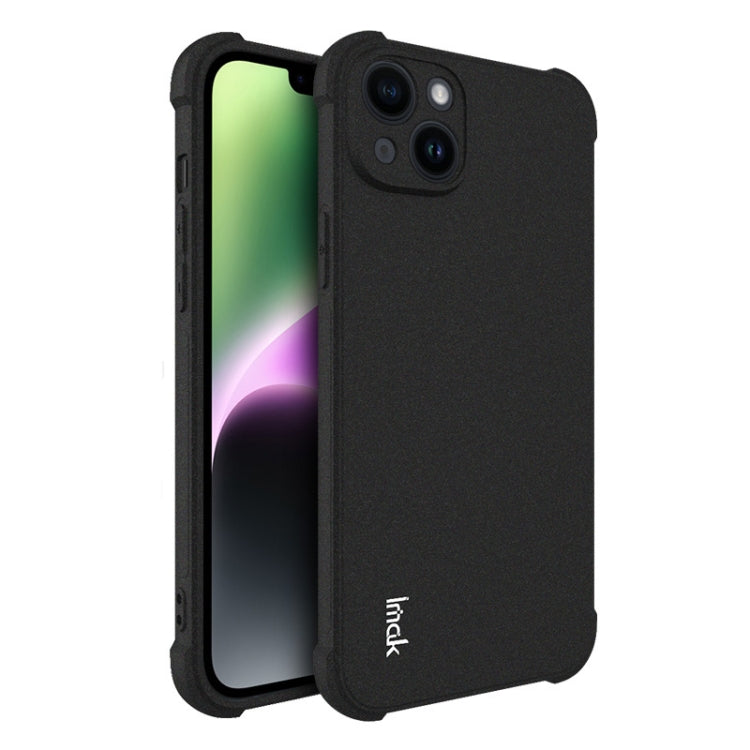 For iPhone 14 imak Shockproof Airbag TPU Phone Case(Matte Black) - iPhone 14 Cases by imak | Online Shopping UK | buy2fix