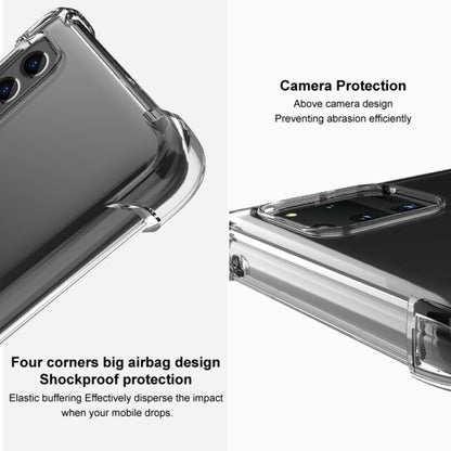 For Google Pixel 7 Pro imak Shockproof Airbag TPU Phone Case(Transparent Black) - Google Cases by imak | Online Shopping UK | buy2fix