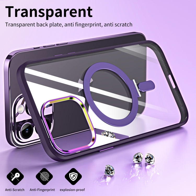 For iPhone 11 Pro Max Magsafe Invisible Holder Phone Case(Purple) - iPhone 11 Pro Max Cases by buy2fix | Online Shopping UK | buy2fix