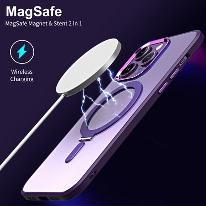 For iPhone 11 Pro Max Magsafe Invisible Holder Phone Case(Purple) - iPhone 11 Pro Max Cases by buy2fix | Online Shopping UK | buy2fix