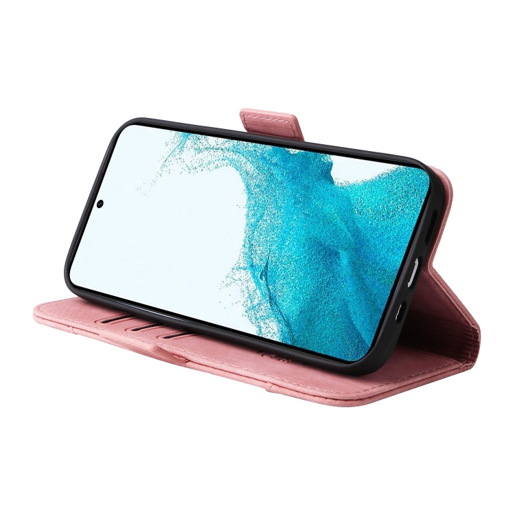 For Samsung Galaxy S23 5G BETOPNICE Dual-side Buckle Leather Phone Case(Pink) - Galaxy S23 5G Cases by BETOPNICE | Online Shopping UK | buy2fix