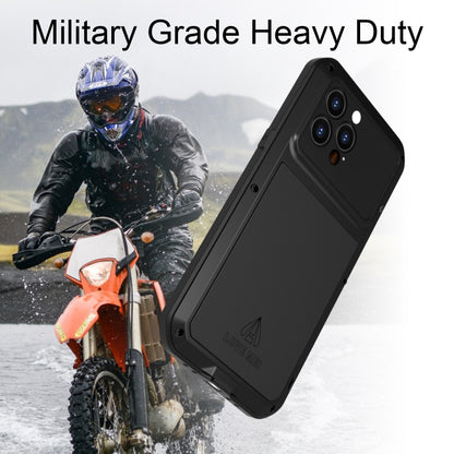For iPhone 14 Pro Max LOVE MEI Metal Shockproof Life Waterproof Dustproof Phone Case(Silver) - iPhone 14 Pro Max Cases by LOVE MEI | Online Shopping UK | buy2fix
