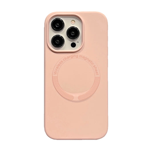 For iPhone 12 / 12 Pro Magsafe Magnetic Silicone Phone Case(Pink) - iPhone 12 / 12 Pro Cases by buy2fix | Online Shopping UK | buy2fix