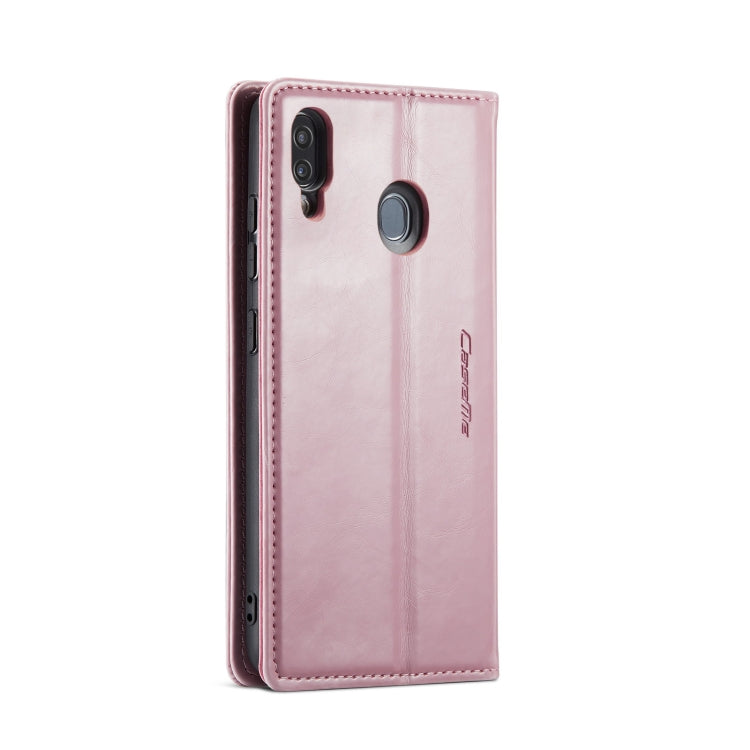 For Samsung Galaxy A20／A30／M10S CaseMe 003 Crazy Horse Texture Leather Phone Case(Rose Gold) - Galaxy Phone Cases by CaseMe | Online Shopping UK | buy2fix