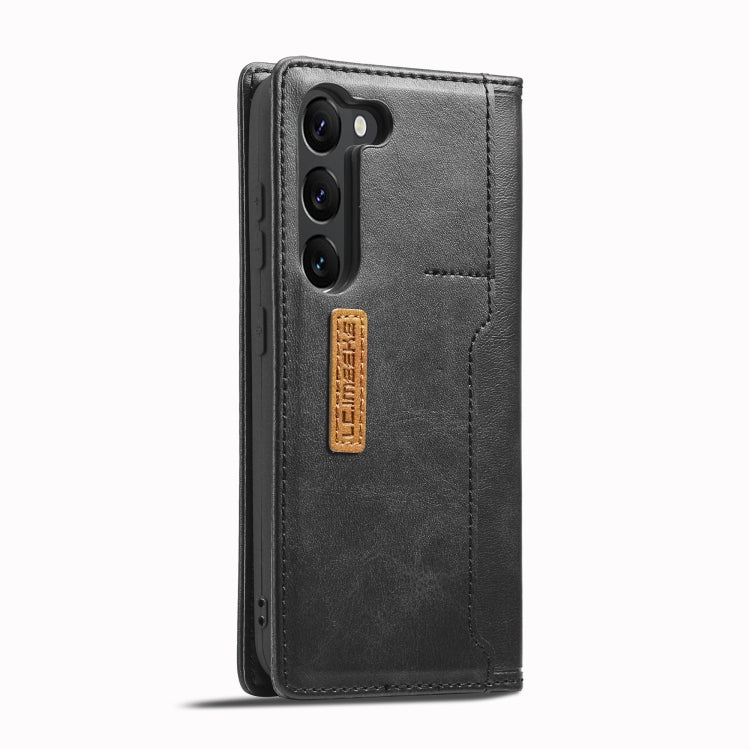 For Samsung Galaxy S23+ 5G LC.IMEEKE LC-001 Color Matching Frosted Leather Phone Case(Black) - Galaxy S23+ 5G Cases by LC.IMEEKE | Online Shopping UK | buy2fix