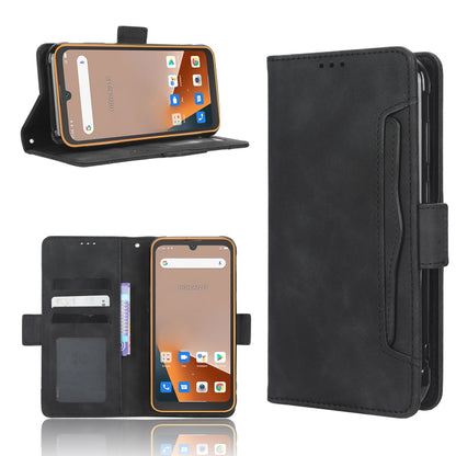 For Blackview BV5200 Skin Feel Calf Texture Card Slots Leather Phone Case(Black) - More Brand by buy2fix | Online Shopping UK | buy2fix